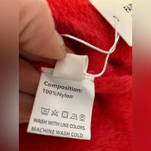 NWT Fairy Season Cozy Red Cowl Neck Tunic/ Dress - Picture 10 of 16